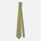 Cravate Pois jaune bleu (Devant)