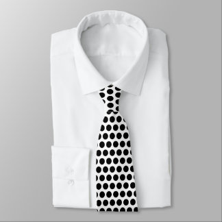 Cravate Pois noirs blancs et petits