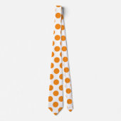 Cravate Pois orange (Devant)