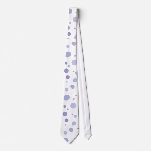 Cravate pois peint à la main (Devant)