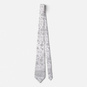 Cravate Pois Rainy Sky Grey