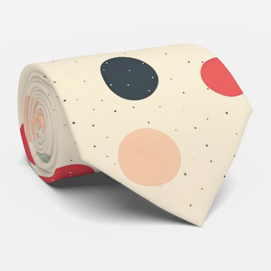 Cravate Pois rétro (Roulé)