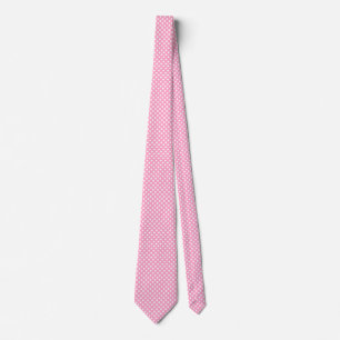 Cravate Pois rose oeillet contemporain