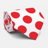 Cravate Pois rouge (Roulé)