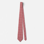 Cravate Pois rouges, Motif à points polka, points, pointil (Devant)