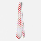 Cravate Pois rouges, Motif à points polka, points, pointil (Devant)