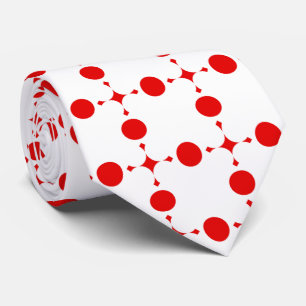 Cravate Pois rouges, Motif à points polka, points, pointil