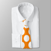 Cravate Pois sur l'orange (Attaché)