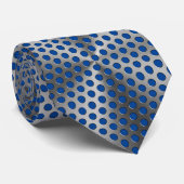 Cravate Pois sur plaque métallique 01x4 Bleu BG (Roulé)