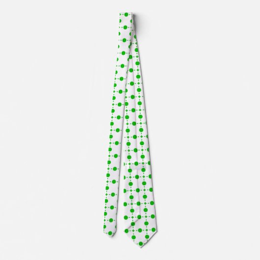 Cravate Pois verts, Motif à points Polka, points, pointill (Dos)