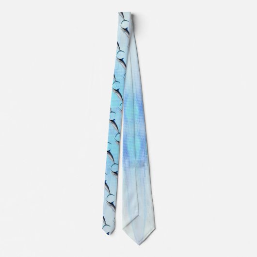 Cravate Poisson bleu Marlin (Dos)