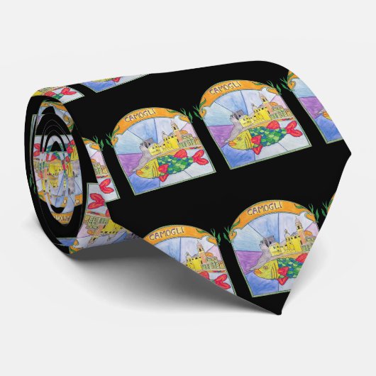 Cravate Poisson Camogli (Roulé)