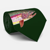 Cravate Poisson de truite arc-en-ciel (Roulé)
