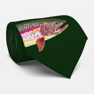 Cravate Poisson de truite arc-en-ciel