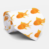 Cravate Poisson rouge (Roulé)