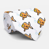 Cravate Poisson rouge (Roulé)