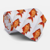 Cravate Poisson rouge Koi (Roulé)