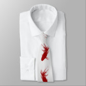 Cravate Poisson rouge Ryukin (Attaché)