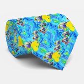Cravate Poisson tropical (Roulé)
