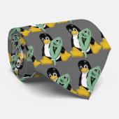 CRAVATE POISSONS DE PINGOUIN DE LINUX TUX (Roulé)