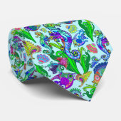 Cravate Poissons et hippocampes exotiques d'espèce marine (Roulé)