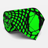Cravate Poissons secs de Deathrock vert (Roulé)