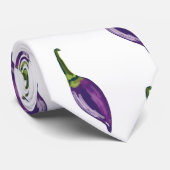 Cravate Poivrons pourpres (Roulé)