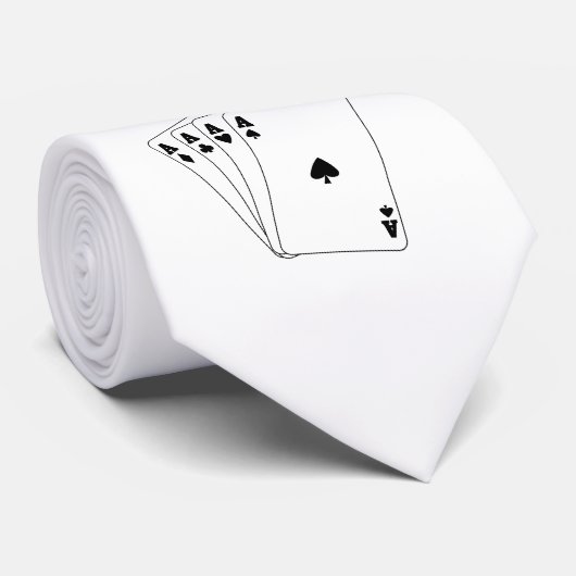 Cravate Poker Aces (Roulé)