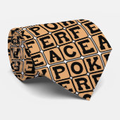 Cravate Poker Face, Bluff Facial (Roulé)