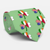 Cravate Polish Flag Shamrock (Roulé)