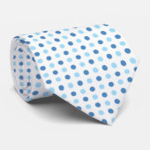 Cravate Polka Dot Blues (Roulé)