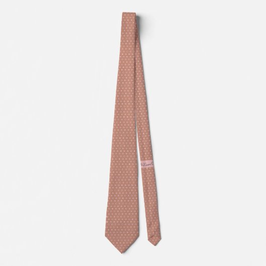 Cravate Polka Dot Camel Brown Minimal Classy (Devant)
