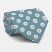 Cravate Polka Dot Motif -Sable Brown Bleu Beige Turquoise (Roulé)