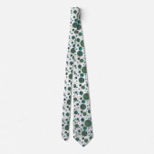 Cravate Polka Dot Zebra Brown et Turquoise (Dos)