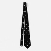 Cravate Polka et gris noir pour hommes (Dos)
