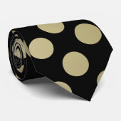 Cravate Polka or à deux côtés (Roulé)