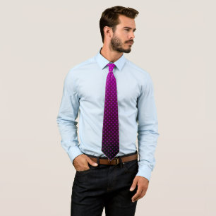 Cravate Polka point dégradé violet noir couleurs foncé