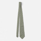 Cravate Polka vert olive-point (Dos)