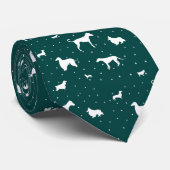 Cravate Polkadogs vert (Roulé)