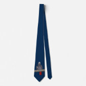 Cravate Polly Tie Double Face Couleur (Navy) (Devant)