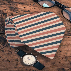 Cravate Polo rayée couleur neutre Boho