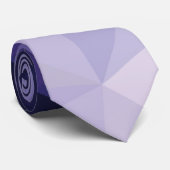 Cravate polygonale de couleur bleue pour hommes. (Roulé)