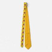 Cravate Pomeranian en couleurs (Dos)