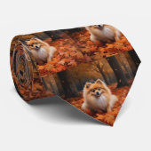 Cravate Poméranie en automne Feuilles Automne Inspire (Roulé)