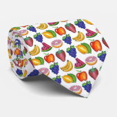 Cravate Pomme Banane citron citron Lime Raisins Fruit Berr (Roulé)