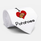 Cravate Pomme de terre du l'amour-coeur I (Roulé)