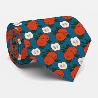 Cravate Pomme Rouge Bleu