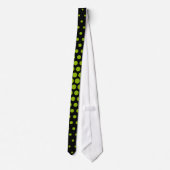 Cravate Pomme vert Techno Dots moderne Noir (Dos)