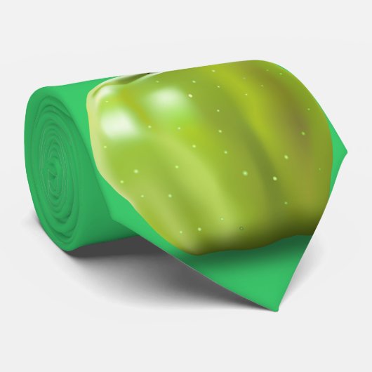 Cravate Pomme verte (Roulé)