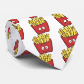 Cravate Pommes frites d'Emoji (Roulé)